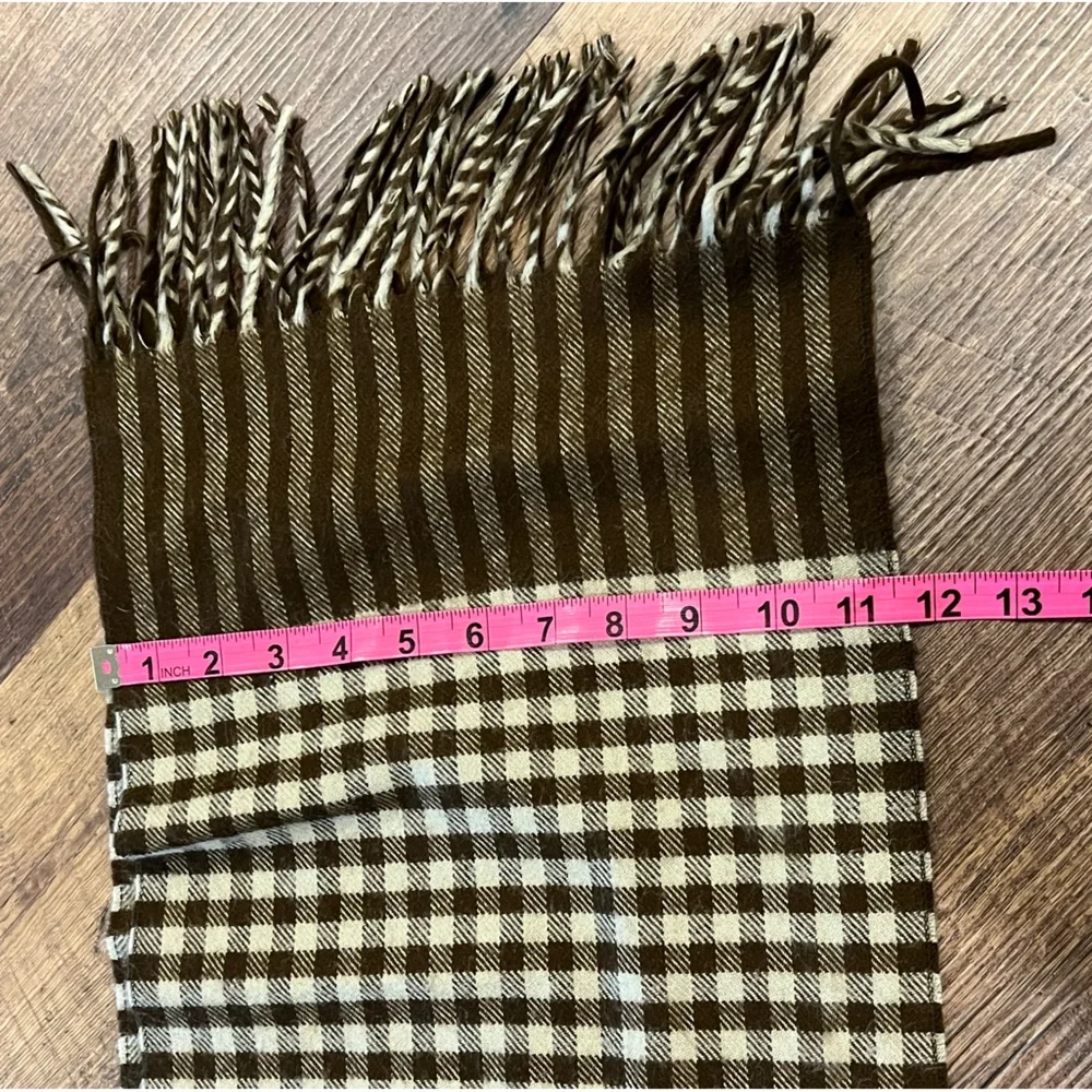 Dior Brown and White Scarf